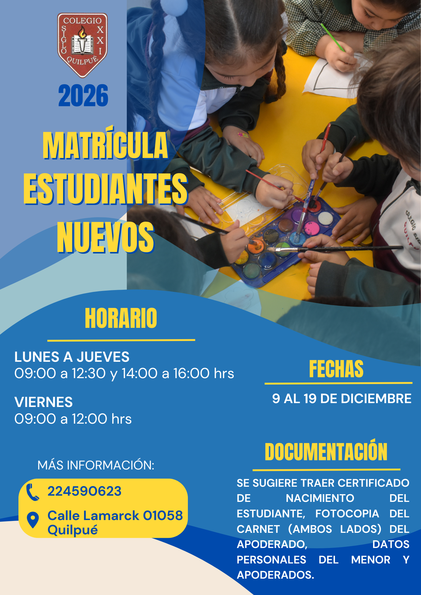 MATRÍCULA 2026 ESTUDIANTES NUEVOS